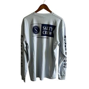 Salty Crew Alpha Premium NWT Long Sleeve T-Shirt Light Blue - L